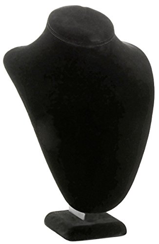 Displays2go Halskettenbüste, Schmuckständer, Samt, groß, 3 Stück Cover