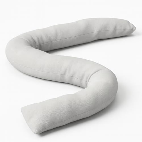 Image of Horison Industries PP Filled Superior Oil Absorbent Socks 3L White, 1200 x 60 mm Industrial Absorbent Booms for Hazardous Chemical Oil Spills Absorbing Deployment Hazmat Spill Control - Oils Only