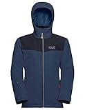 jack wolfskin jacke jungen reduziert geschmeidig Jack Wolfskin Unisex Kinder SNOWFROST 3IN1 JACKET K 3-in-1-Jacke, dark indigo, 152