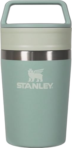 Image of Stanley Cafe To Go Vacuum Mug, 0.7 fl oz (0.23 L), Seafoam, Thermal, Cold Retention, Stainless Steel Mug, Tumbler, Coffee, Present, Gift, Dishwasher Safe