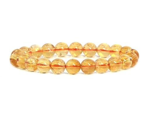 Adabele Real Natural Yellow Citrine Gemstone Beaded Bracelet...