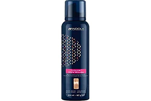 Mousse Beige Perle Indola Color Style 200ml pour une coloration temporaire éclatante