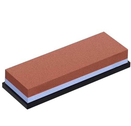 Pietra Affilacoltelli Doppia Grana 120/240 – Affila Lame per Coltelli, Forbici, Utensili | Compatta, Resistente e Facile da Usare 807-B