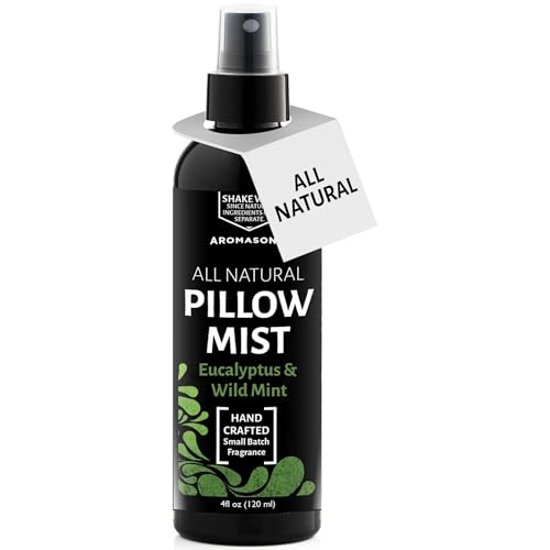 Aromasong Eucalyptus & Wild Mint Pillow Spray - All Natural Calming Linen & Bedtime Mist for Deep Sleep - Aromatherapy Essential Oils for Sleeping