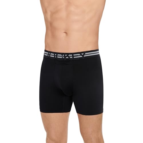 Jockey Men's Underwear, Mens Boxer Briefs With Pouch, Sport Stability Microfiber 6