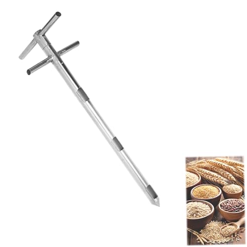 Sonda de muestreo de grano de acero inoxidable, 3 ranuras para un muestreo eficiente de polvo y sólido en agricultura