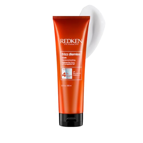 Image of Redken Frizz Dismiss Hair Mask with Smoothening Complex, 250 ml | Professional smoothening Hair Mask with a frizz-control complex. Controls frizz for 24H, smoothens frizzy hair, & adds shine.