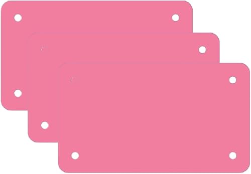 Miniatura 6 de Placa de matrícula en blanco de 10,16 cm x 17,78 cm para motocicleta, color negro - Perfecta para diseños de vinilo personalizados y uso comercial.