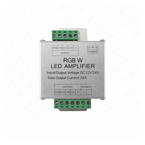 Répéteur de puissance RGBW 24A pour ruban LED - Amplificateur de signal DC 12V 24V