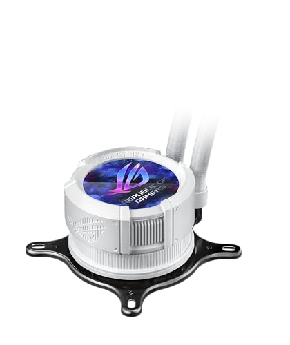 Image of ASUS ROG Strix LC III 360 ARGB LCD White Edition All-in-one CPU Liquid Cooler - Intel LGA 1700, 1200, 115X - AMD Socket AM4, AM5 - with 2.1 inch IPS LCD, Asetek's New Gen7 v2 Pump