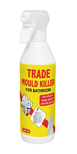 Trade Mould Remover Spray - Removes Mildew Algae From Bathroom Wall, Tile – 500 ml Quick Action Black Mould Remover and Mildew Cleaner