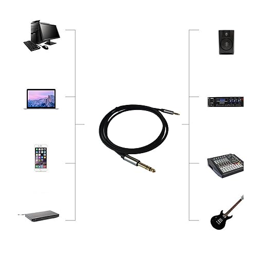 Adaptador AUX Jack 3.5mm a 6.5mm QMQJIA miniatura 2