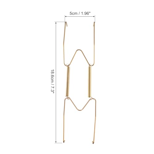 Image of uxcell 6pcs Plate Hanger, 8 Inch Stainless Steel Invisible Wall Plate Hangers with Wall Decorative Hooks and Tip Protector for Decorative Plates and Art