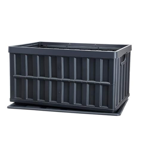VEVOR 3er-Set 65L Profi Klappbox aus PP Transportbox mit Deckel Faltbarer Aufbewahrungsbox mit Handgriff Stapelbare Kisten Storage Box Faltboxen Stapelboxen für Aufbewahrung & Transport