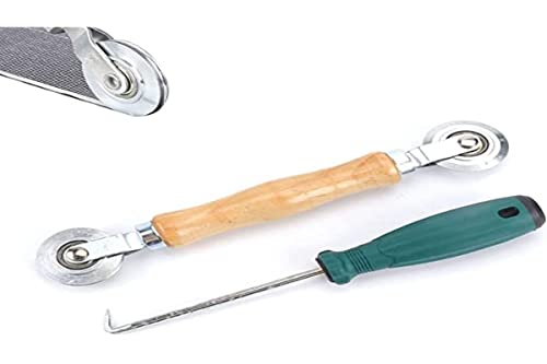 Jtkeji Strumento Di Laminazione Schermo Ruote,Mano Utensile Nylon Cuscinetto,Ricambio Per L'Installazione Di Zanzariere,Sfera Rotella Strumento Scherm