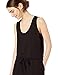 Amazon Brand - Daily Ritual Women's Supersoft Terry Sleeveless Romper, Black, Medium