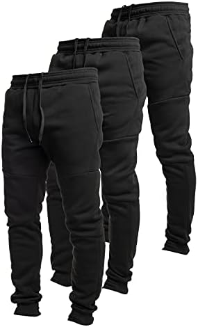 Ultra Performance Sweatpants for Men 3 Pack Fleece Joggers, with Pockets
