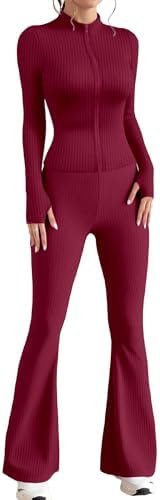 Conjunto de roupas esportivas femininas – Roupas de ginástica, ro...