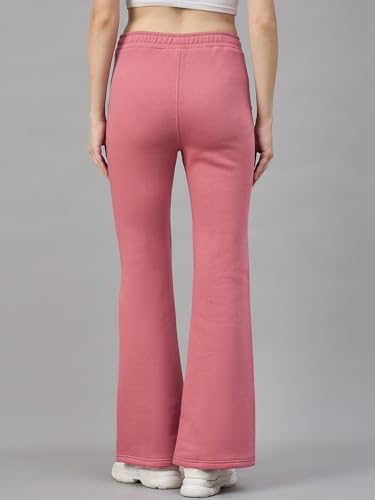 Image of 98 Degree North Women Flared Fleece Track Pants-GL1315-ALMOND