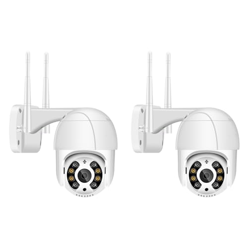 Anksono 1080P Camara Vigilancia WiFi Exterior, Cámara IP Vigilancia Domicilio con Visión Nocturna...