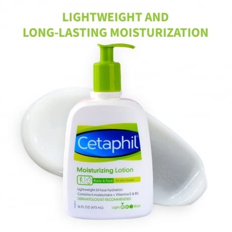 Cetaphil Moisturizing Lotion, All Skin Types, 16 Fl Oz