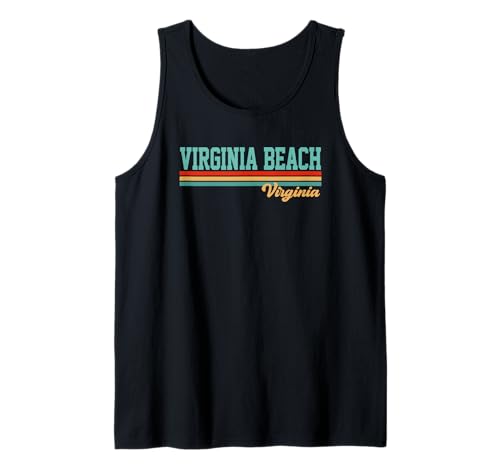 Retro Virginia Beach Virginia Camiseta sin Mangas