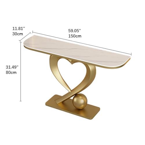 Mesa consola moderna de 39 pulgadas para aprovechar pasillos estrechos 3