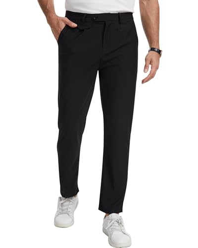 Pantaloni uomo elasticizzati in tessuto premium – Realizzati con 95% poliestere e 5% elastan, offrono leggerezza, morbidezza e libertà di movimento. Ideali per l’uso quotidiano in ufficio, viaggio o tempo libero grazie al comfort prolungato per tutto il giorno.