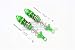 Arrma TALION 6S BLX Upgrade Parts Aluminum Front Double Section Spring Dampers 105mm - 1Pr Set Green