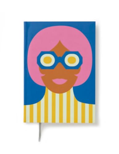 Carnet ligné haut de gamme PdiPigna Olimpia Zagnoli reliure rigide et design bleu