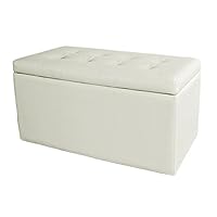 Amazon.co.jp: 収納スツール 一人掛け レザー 収納ボックス オットマン