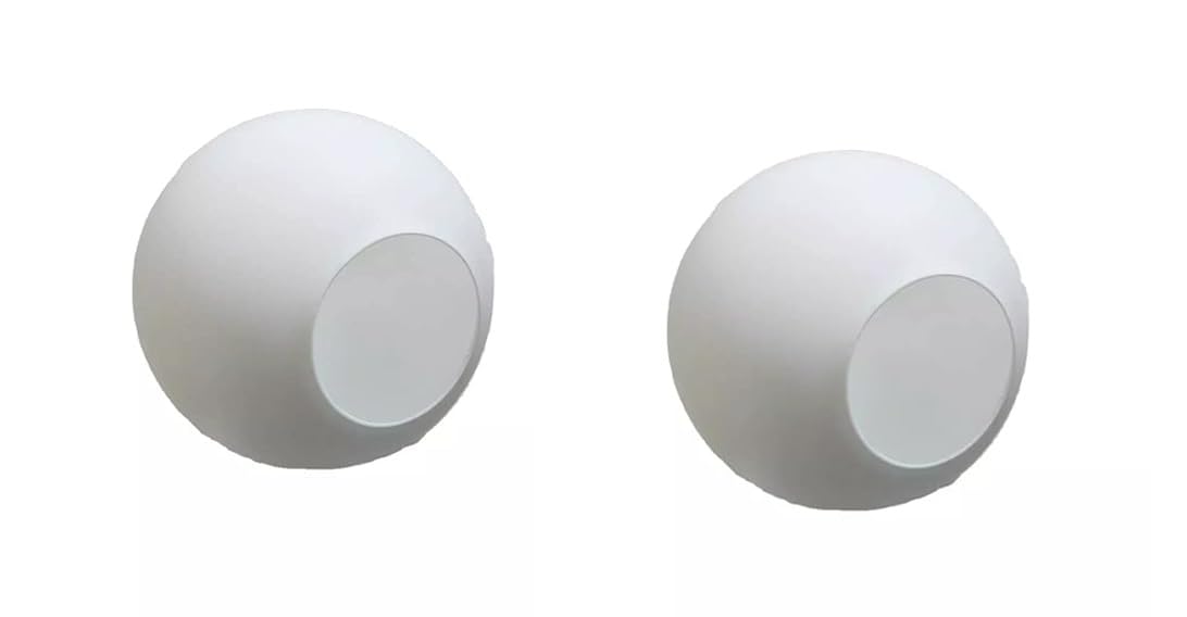 ONECYA ROYAL FANCY 5.5" Milkey Globe Design Glass Shade Accessrious Perfect Addition for All Morden Wall Light,Hanging Lamp and Antique Wall lamp Glass Solution Set of 2 (B0DDJTJHRY) Amazon Price History, Amazon Price Tracker