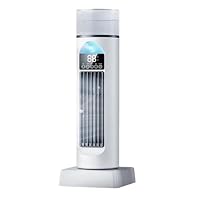 Turm-Klimagerät, Raumkühler Ventilator Tragbare Klimaanlagen, Leiser Oszillierender Blattloser Kühler Mit Fernbedienung Für Schlafzimmer Büro Wohnheim (Weiß) – Ansicht 1