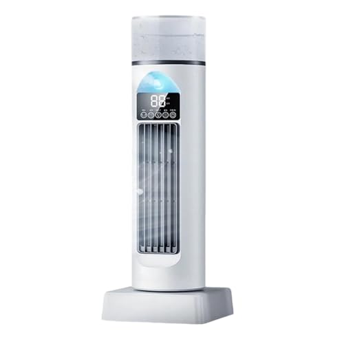 Turm-Klimagerät, Raumkühler Ventilator Tragbare Klimaanlagen, Leiser Oszillierender Blattloser Kühler Mit Fernbedienung Für Schlafzimmer Büro Wohnheim (Weiß)