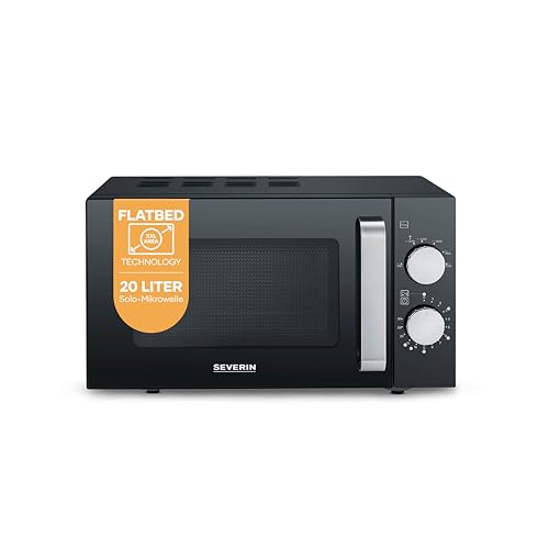 Severin Mikrowelle mit Glasboden, Flatbed (flacher Hohlraum für...