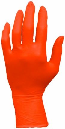 ProWorks GL-N105ORFX Nitrile Exam Gloves, Powder Free, X-Large, Orange (Pack of 100)