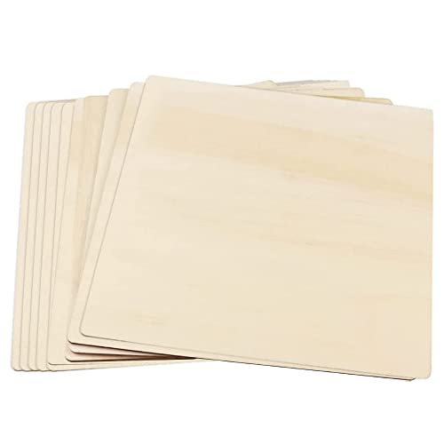 12 Disques En Bois Brut De 20 Cm De Diamètre - Rondelles En Peuplier Poncées, Pour Bricolage, Pyrographie, Dessous De Verre, Décoration