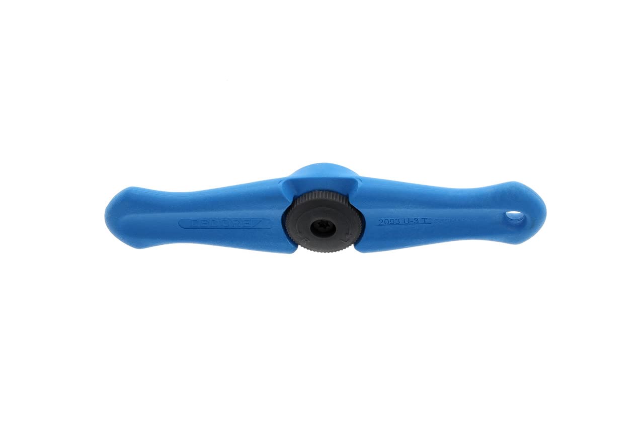 GEDORE Cricchetto con Impugnatura a T, per 1/4 pollici, 6.3 mm Attacco, Angolo di Ripresa 5°, Lunga 140 mm, Chiave a Cricchetto Piccola per Spazi Ristretti, 2093 U-3 T