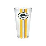 FOCO Green Bay Packers NFL Team Stripe Pint Glass