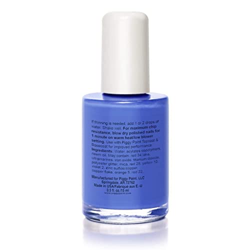 Piggy Paint | 100% Non-Toxic Girls Nail Polish | Safe, Cruelty-Free, Vegan, & Low Odor For Kids | Blueberry Patch #TOP1