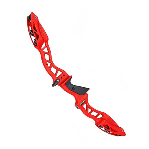 PHILOCS Arco Recurvo Riser, ILF Y F Compatibilidad Interfaz Universal, Mano Derecha Mango H13 Riser de Arco Tiro con Arco Caza Arcos Accesorios (Red)