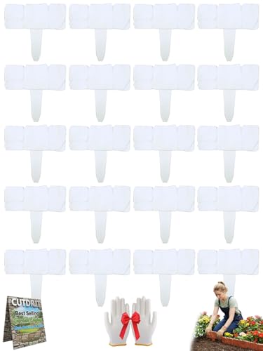 Imitation Stone Garden Fence White 20PCS