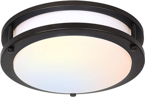 13 inch Flush Mount LED Ceiling Light Fixture, 2700K/3000K/3500K/4000K/5000K Adjustable