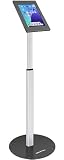 AboveTEK Anti Theft iPad Floor Stand, Robust Security Kiosk POS Tablet Stand, Height Adjustable Tablet Floor Stand w/Lock and Key Mechanism for 10.9-11" iPad & Galaxy Tab, Ideal for Retail Business