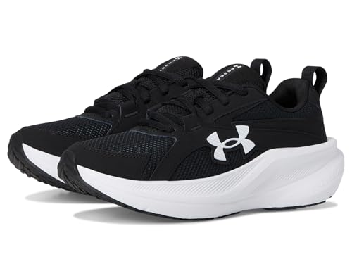 Under Armour Boys' Grade School Charged Assert 11, (001) Black/Black/White, 6, US