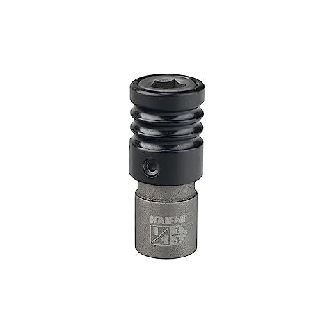 KAIFNT K352-005 1/4-inch Drive to 1/4-inch Hex Bit Holder Socket, 1/4"DR to 1/4"H Quick Change Impact Adapter Cover