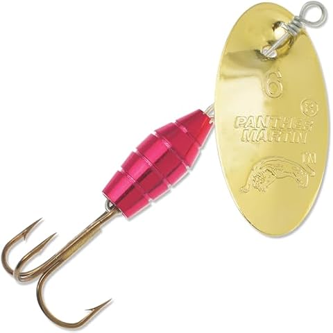Panther Martin PMMR_15_G Metallic Deluxe Barrel Body Spinners Fishing Lure - Gold - 15 (1/2 oz) Cover