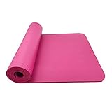 💖💘✅✔【Diseño antideslizante de doble cara】Esta esterilla de yoga antideslizante ofrece una mayor adherencia al suelo gracias a la mejora de las superficies texturizadas de doble cara, lo que ayuda a mejorar la estabilidad y el equilibrio mientras se practica en el laminado o en las baldosas, para evitar lesiones. Una gran esterilla de fitness para yoga-pilates-meditación