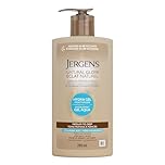 Jergens Natural Glow Hydra Gel Moisturizer Self Tanner for Face and Body Medium to Dark