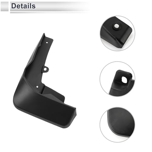 Image of X AUTOHAUX 1set Front and Rear Mud Flaps Splash Guards Mud Guards for Audi Q3 Sportback 2019-2023 W /Mount Accessories